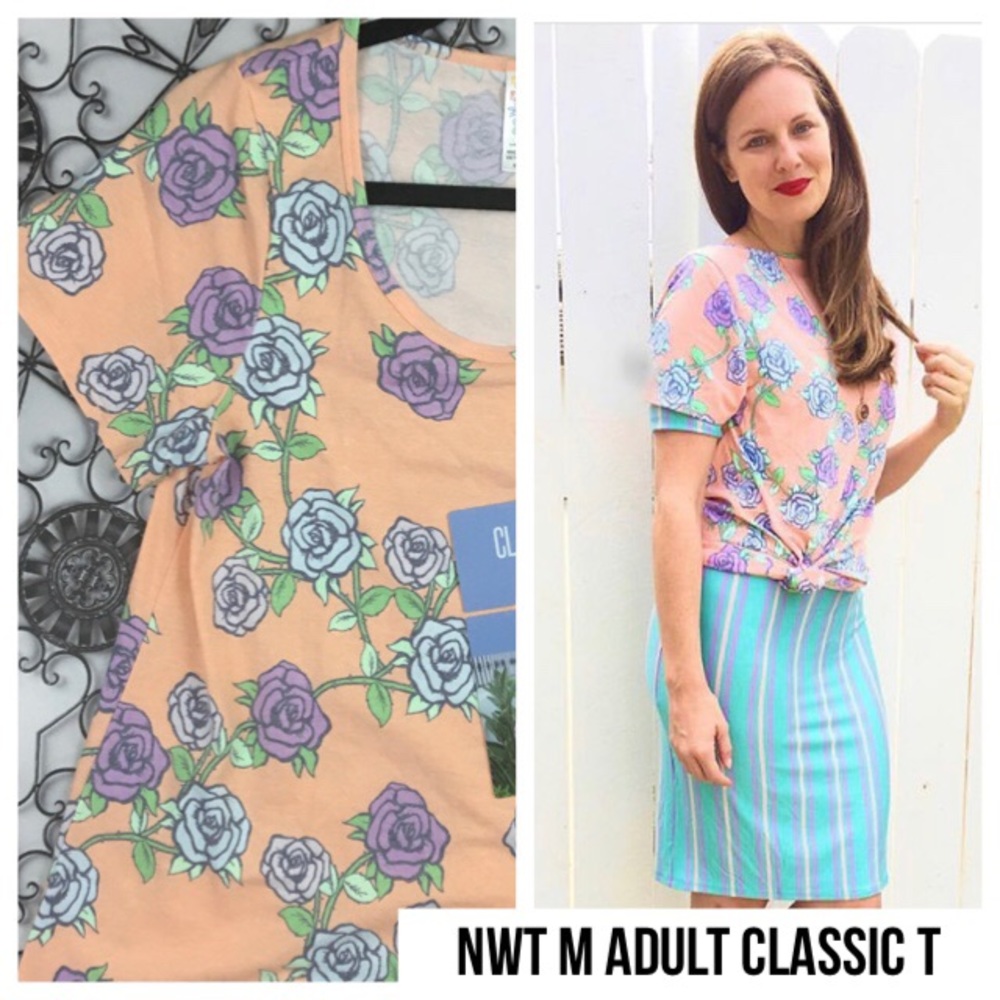 ♦️2/$30 Roses LuLaRoe Classic T Floral